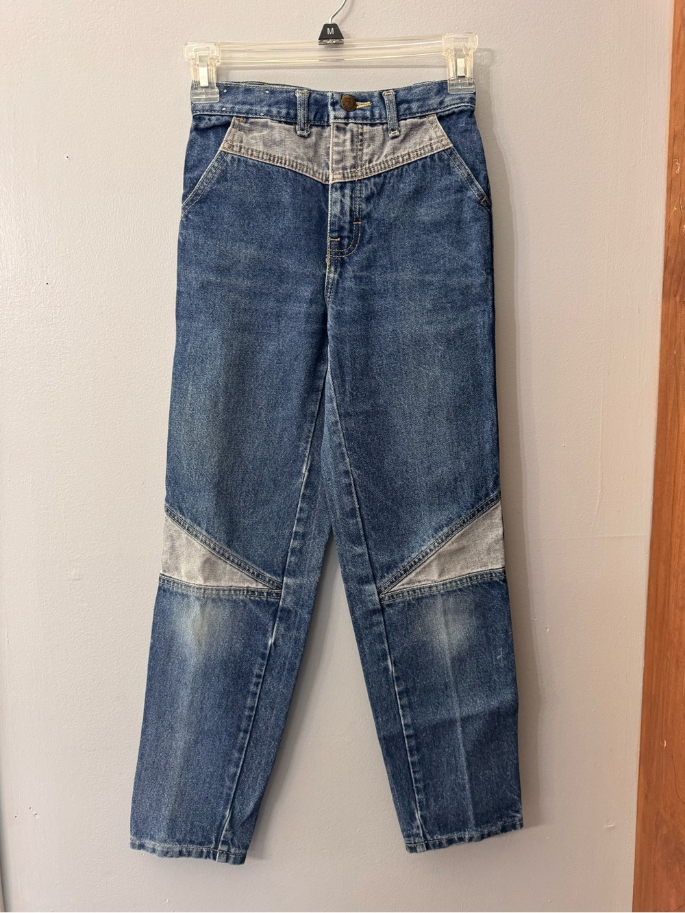 Vintage 80s Jordache Western Yoke Jeans 23 Waist XXS Petite / Girls 10 Colorbloc